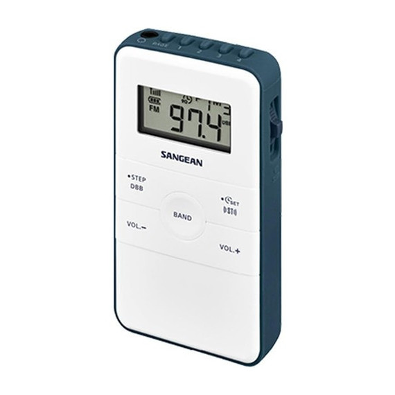 SANGEAN Radio Bolsillo Digital POCKET DT-140 Gris AM/FM 40 Memorias/Temporizador
