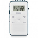 SANGEAN Radio Bolsillo Digital POCKET DT-140 Gris AM/FM 40 Memorias/Temporizador