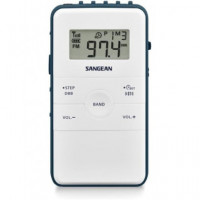 SANGEAN Radio Bolsillo Digital POCKET DT-140 Gris AM/FM 40 Memorias/Temporizador
