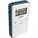 SANGEAN Radio Bolsillo Digital POCKET DT-140 Gris AM/FM 40 Memorias/Temporizador