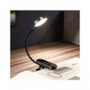 BASEUS Mini Lampara de Lectura Con Pinza Negro DGRAD-DG