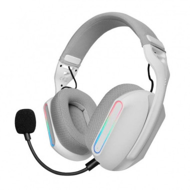 Auriculares Gaming con Micr&oacute;fono Diadema Blanco MARS GAMING