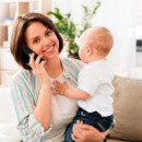 Teléfono Inalámbrico Basic 100 1.5" Negro GIGASET