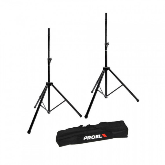 SOPORTE COLUMNA PROEL SET 2 SOPORTES + FUNDA 