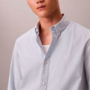 Camisa con botones Oxford clásica de color liso