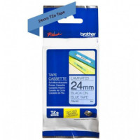 Cinta BROTHER P-touch Laminada TZ551 Negro sobre Azul 24MM (TZE-551)