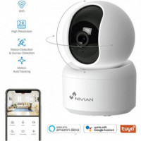 Camara Vigilancia NIVIAN Interior Motorizada Wifi