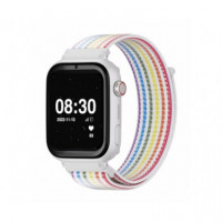 Correa Reloj SAVEFAMILY Tela Rayas de Colores para Savewatch y Senior Enjoy Superior P