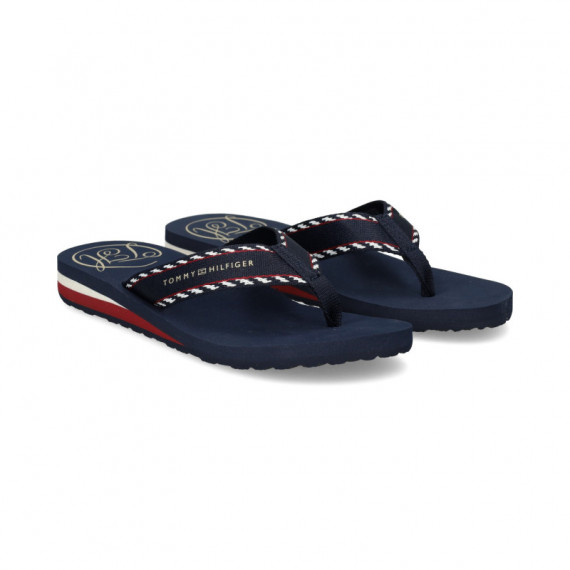 FLIP FLOP CINTAS HILFIGER AZUL