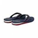 FLIP FLOP CINTAS HILFIGER AZUL