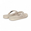 FLIP FLOP CINTAS HILFIGER BEIGE