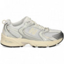 Deportivo Malla Verde Agua+blanco  NEW BALANCE