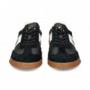 BANDA BLANCO DEPORTIVO ANTE+PIEL NEGRO