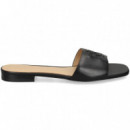 PALA LOGO EN RELIEVE PIEL NEGRO