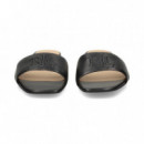 PALA LOGO EN RELIEVE PIEL NEGRO