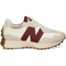 DEPORTIVO ANTE+PIEL BURDEOS+BLANCO