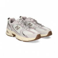 DEPORTIVO MALLA MALVA+BLANCO