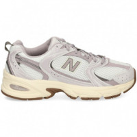 DEPORTIVO MALLA MALVA+BLANCO