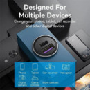 CARGADOR COCHE SMARTPHONE VENTION 30W USB-A USB-C