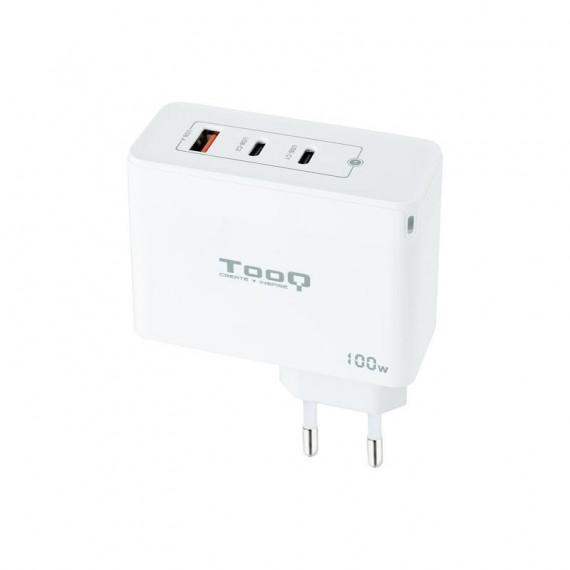 CARGADOR DE PARED TOOQ 100W USB-A/QC+ 2XUSB-C/PD W