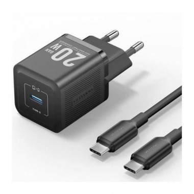 CARGADOR DE PARED VENTION GAN USB-C 20W BLACK + CA
