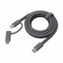 Cable Fresh N Rebel USB-C a Lightning 2m Gris Tormenta