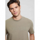 Camiseta con logo frontal de Guess