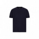 Camiseta con logo frontal de Guess