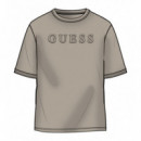 Camiseta con logo frontal de Guess