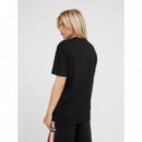 Camiseta con logo frontal de Guess