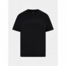 Camiseta con logo frontal de Guess