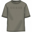 Camiseta con logo frontal de Guess
