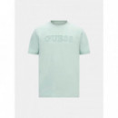 Camiseta con logo frontal de Guess