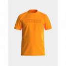 Camiseta con logo frontal de Guess