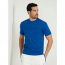 Camiseta con logo frontal de Guess
