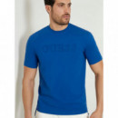 Camiseta con logo frontal de Guess