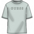 Camiseta con logo frontal de Guess