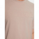 Camiseta con logo frontal de Guess
