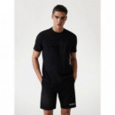 Camiseta con logo frontal de Guess