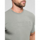 Camiseta con logo frontal de Guess