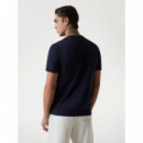 Camiseta con logo frontal de Guess