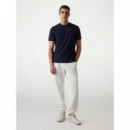 Camiseta con logo frontal de Guess