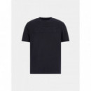 Camiseta con logo frontal de Guess