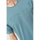 Camiseta con logo frontal de Guess