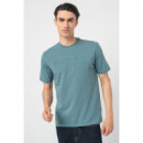 Camiseta con logo frontal de Guess