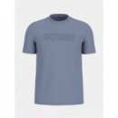 Camiseta con logo frontal de Guess