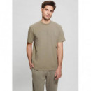 Camiseta con logo frontal de Guess