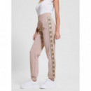 Pantalón jogger con logo lateral de Guess
