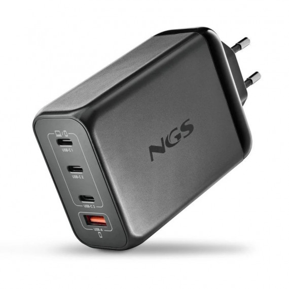 Cargador de Portatil NGS Bud Gan 3XUSB-C/USB-A 240W Black