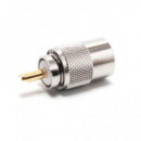 KOMUNICA Conector PL Macho Para RG-58 Pin Dorado